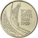 Coin, France, Tour Eiffel, 5 Francs, 1989, Paris, EF(40-45), Nickel, KM:968
