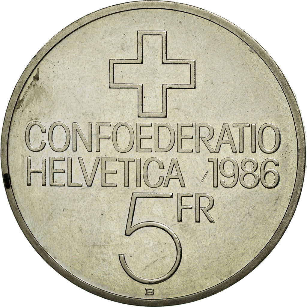 Monnaie, Suisse, 5 Francs, 1986, Bern, SUP, Copper-nickel, KM:65