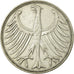 Coin, GERMANY - FEDERAL REPUBLIC, 5 Mark, 1951, Karlsruhe, EF(40-45), Silver