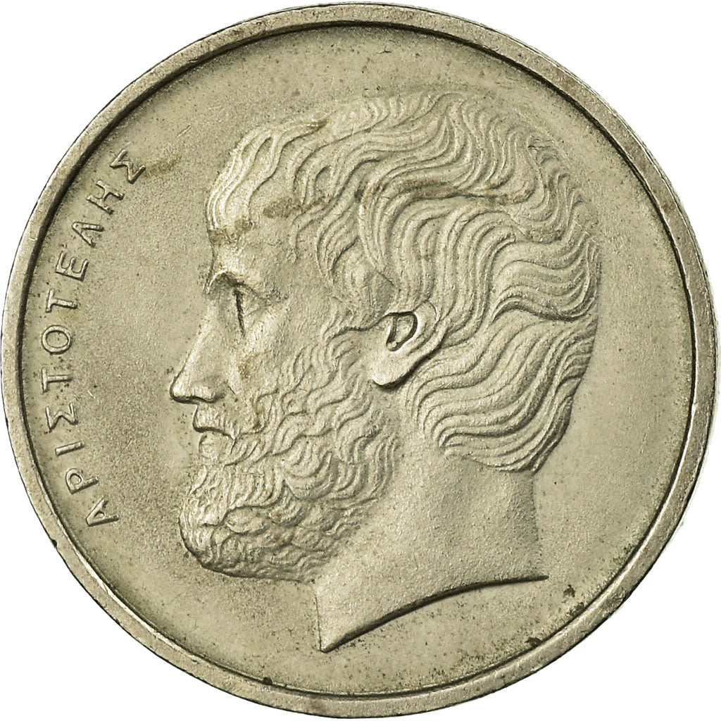 Moneda, Grecia, 5 Drachmes, 1982, BC+, Cobre - níquel, KM:131