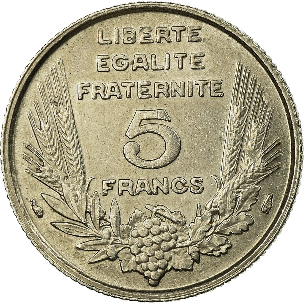 Monnaie, France, Bazor, 5 Francs, 1933, Paris, TTB+, Nickel, Gadoury:753, KM:887