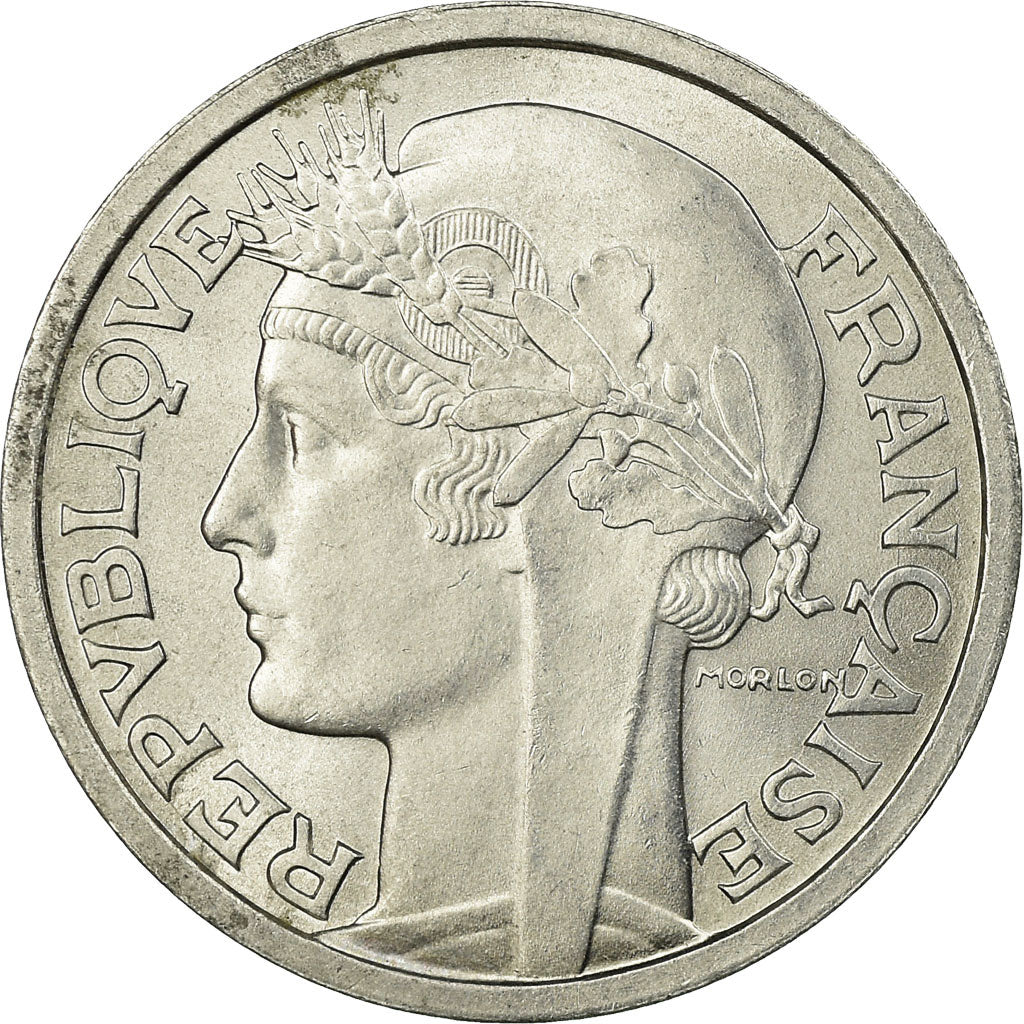 Moneda, Francia, Morlon, 2 Francs, 1959, Paris, SC, Aluminio, KM:886a.1