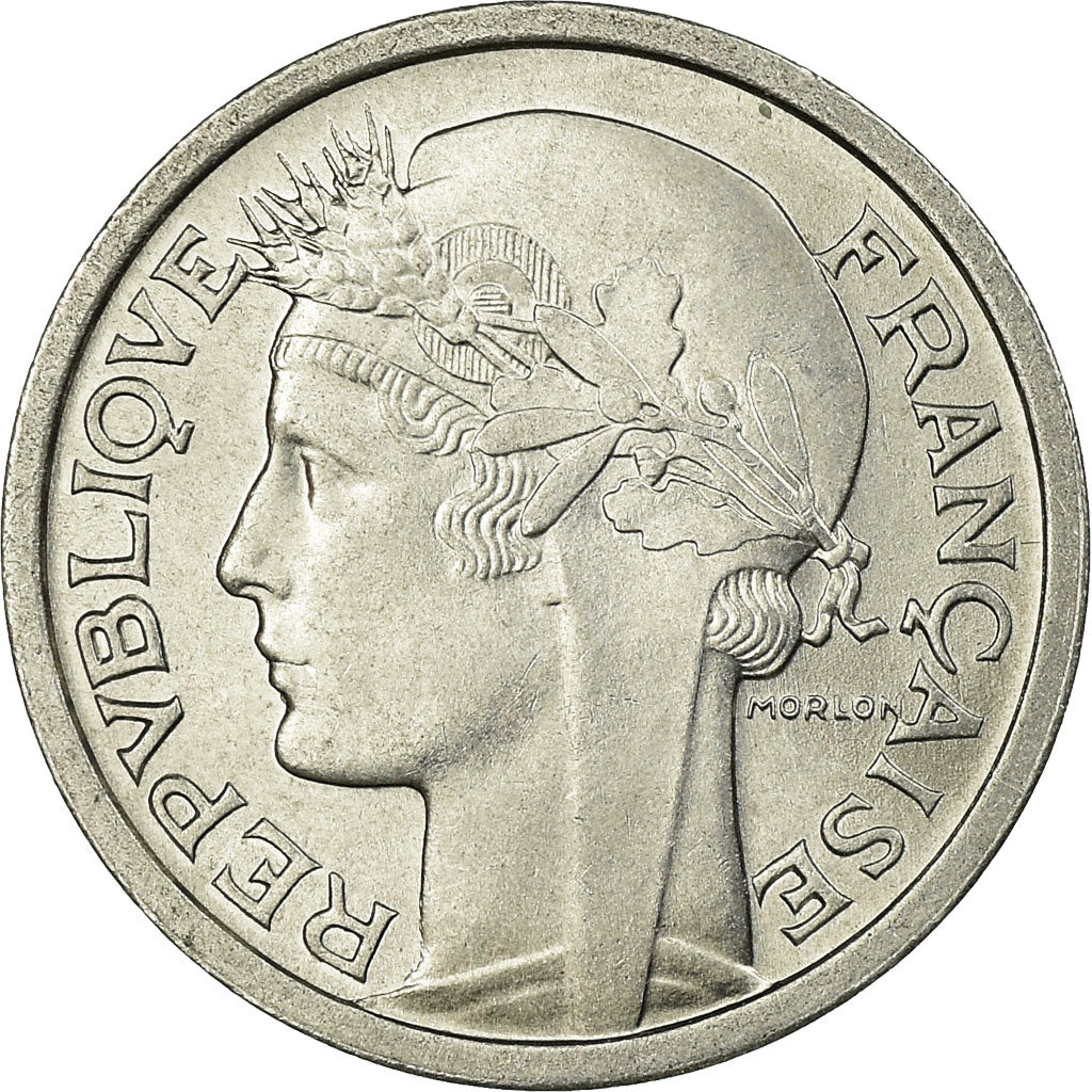Coin, France, Morlon, Franc, 1959, Paris, MS(63), Aluminum, KM:885a.1