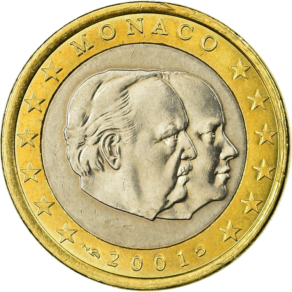 Monaco, Euro, 2001, Paris, MS(60-62), Bimetaliczny, KM:173