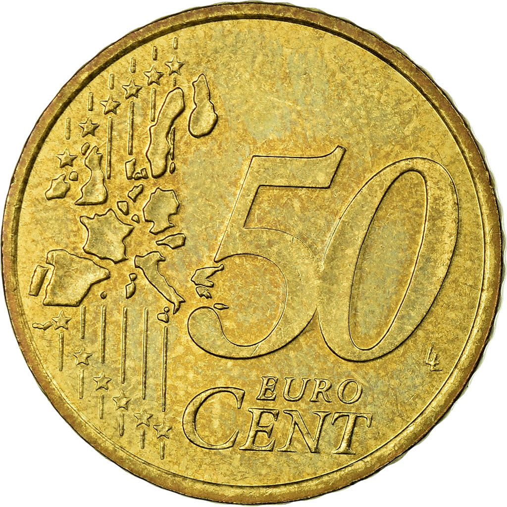 Monaco, 50 Euro Cent, 2002, ZF, Tin, KM:172