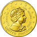 Regno Unito, 20 Euro Cent, 2002, FDC, Ottone