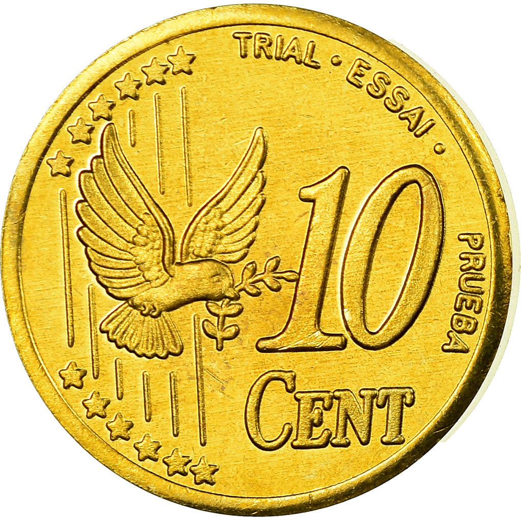 Regno Unito, 10 Euro Cent, 2002, FDC, Ottone