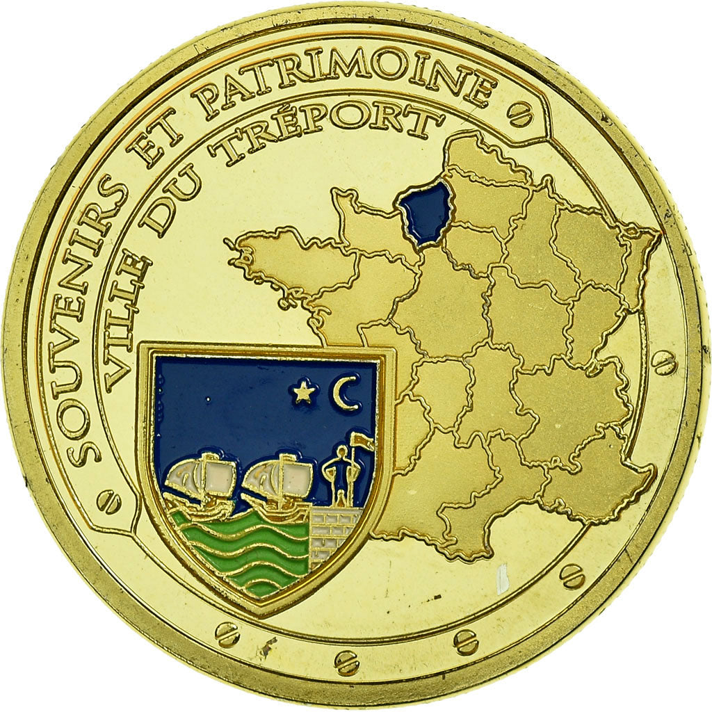 France, Token, Touristic token, 76/ Le Tréport - Funiculaire - 01/07/1908, Arts
