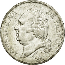 Coin, France, Louis XVIII, Louis XVIII, 5 Francs, 1820, Paris, AU(50-53)