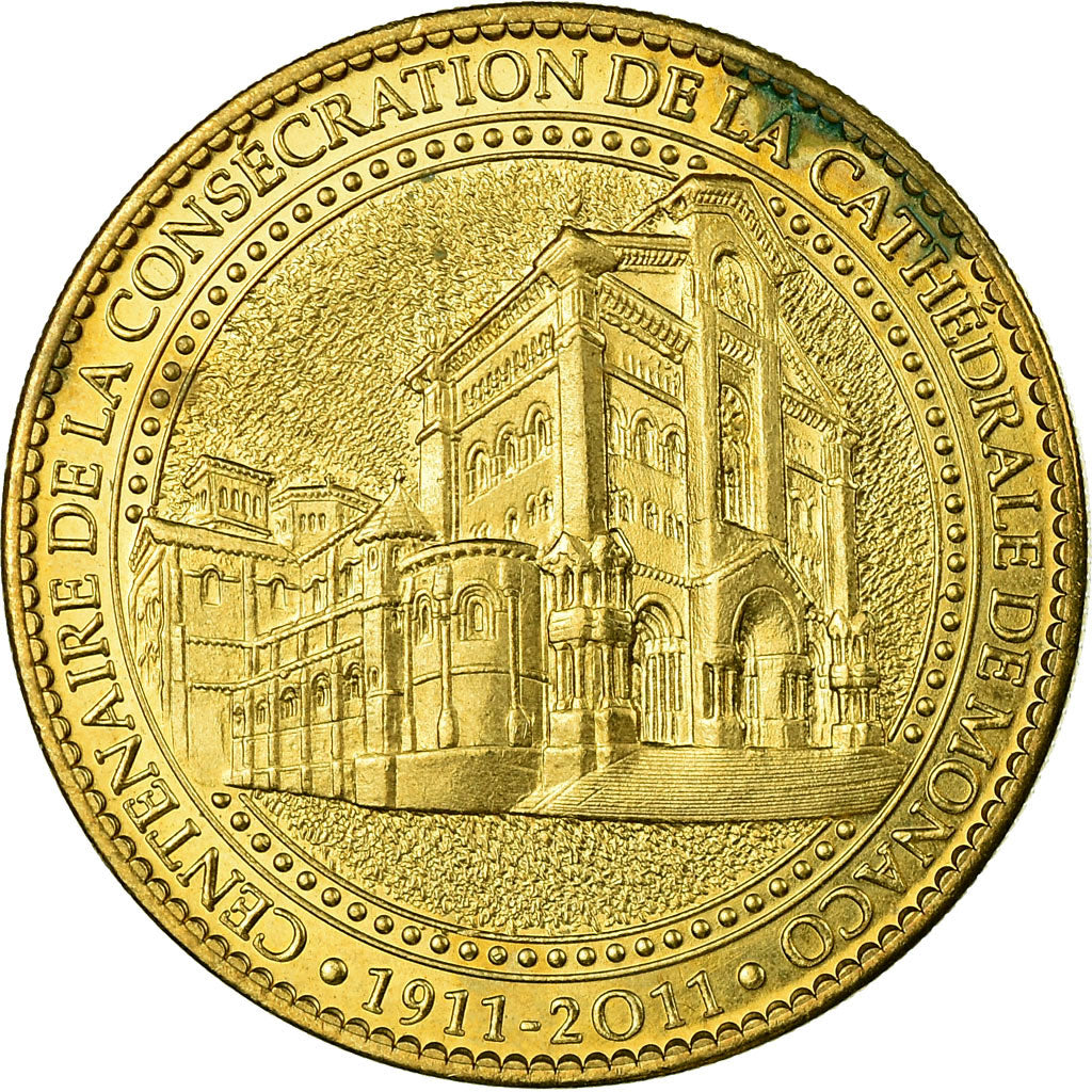 France, Token, Touristic token, 98/ Cathédrale de Monaco, Arts & Culture, 2011