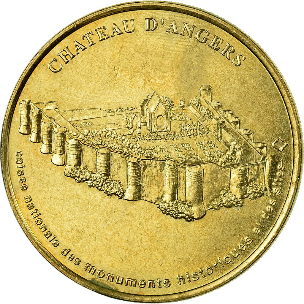 Francia, Token, Jetón turístico, Angers - Château n°1, Arts & Culture, 2001