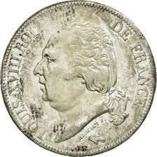 Coin, France, Louis XVIII, Louis XVIII, 5 Francs, 1824, Rouen, AU(50-53)