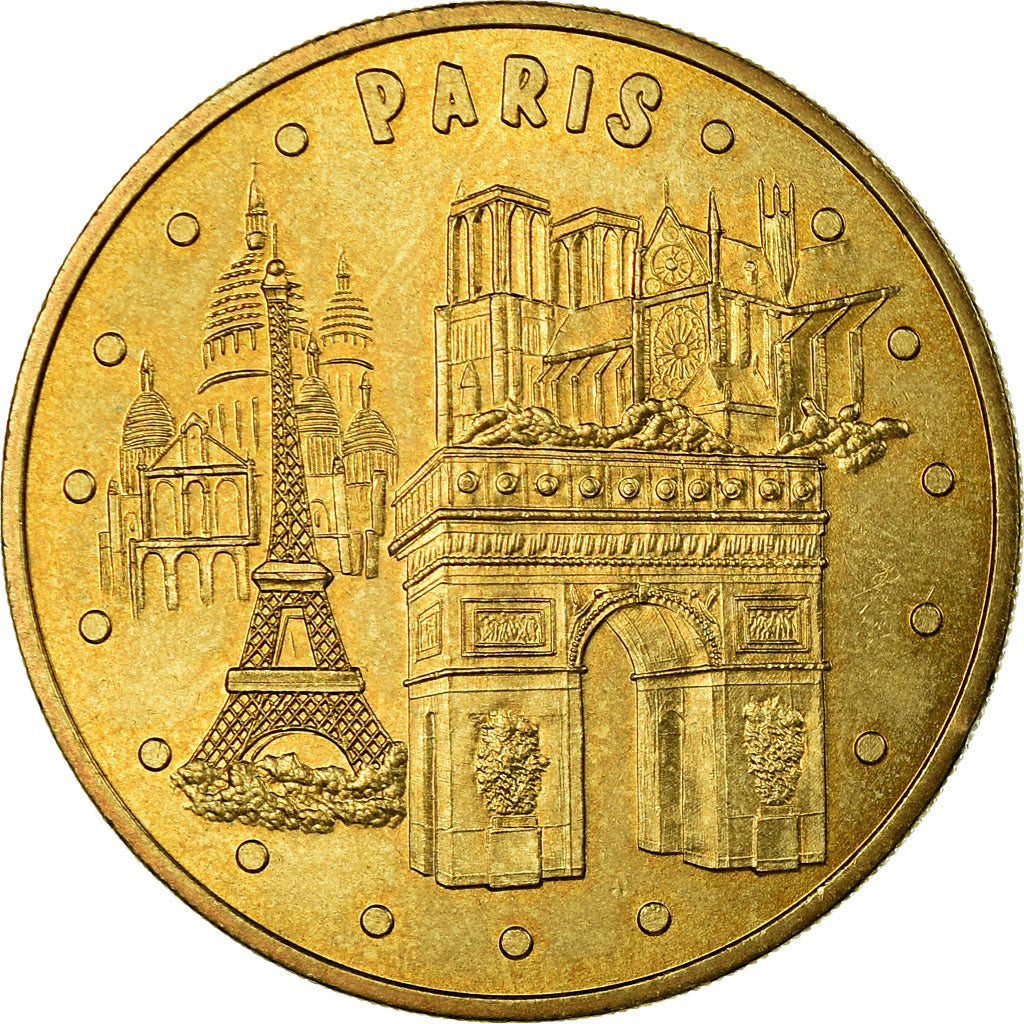 Francia, Token, Jetón turístico, Paris - Les 4 monuments, 2011, MDP, EBC