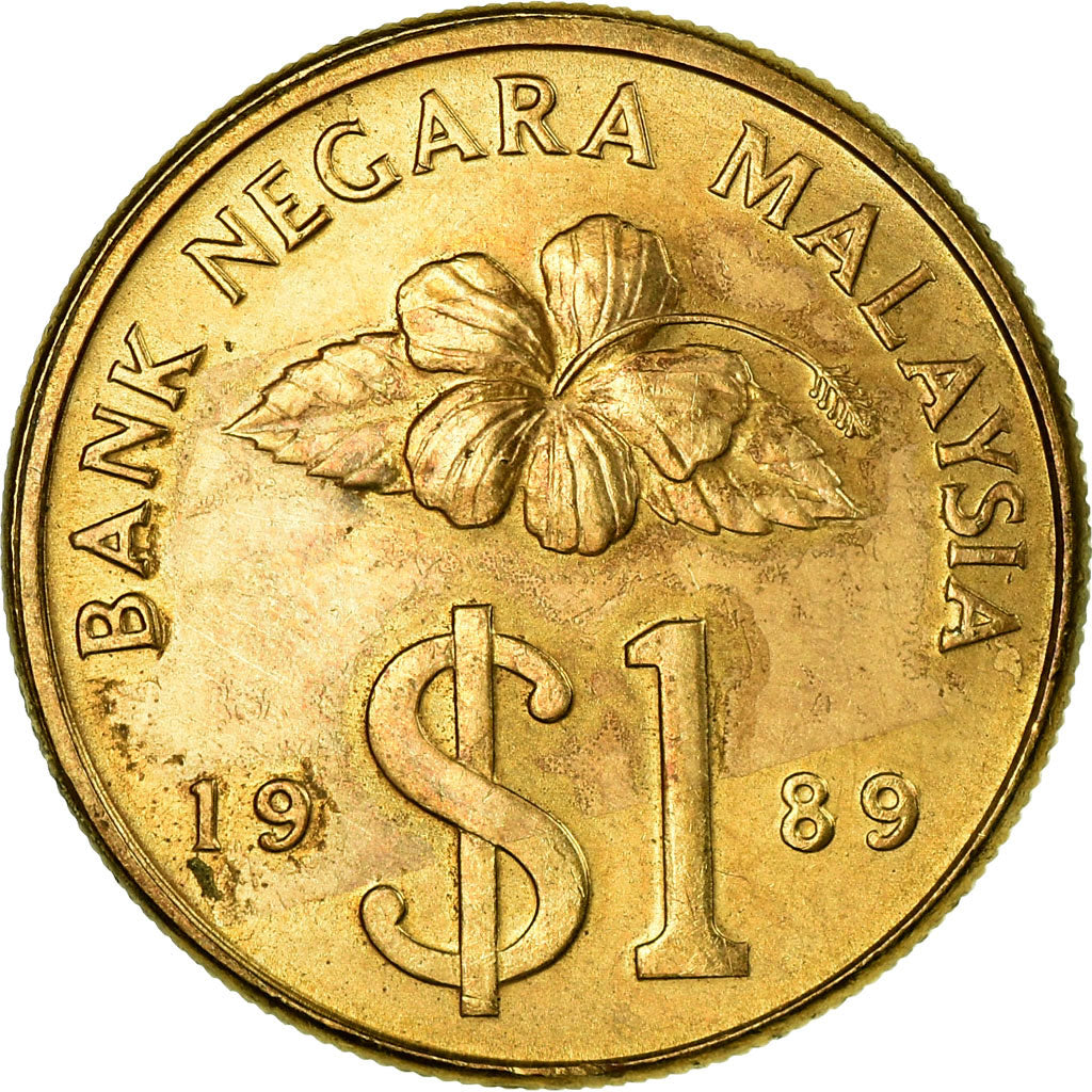 Coin, Malaysia, Ringgit, 1989, EF(40-45), Aluminum-Bronze, KM:54
