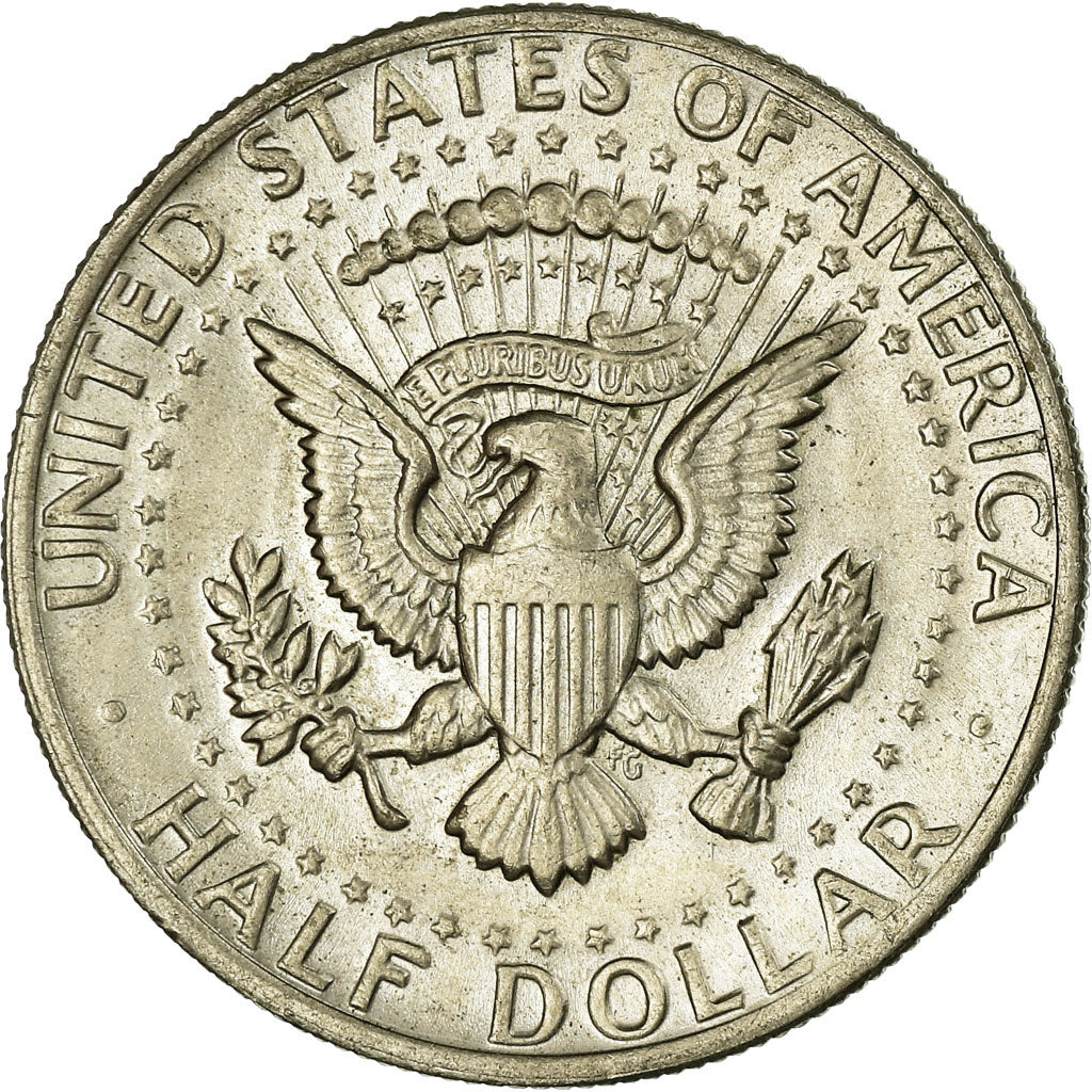 Coin, United States, Kennedy Half Dollar, Half Dollar, 1974, U.S. Mint