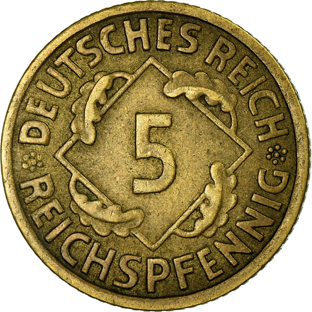 Coin, GERMANY, WEIMAR REPUBLIC, 5 Reichspfennig, 1926, Berlin, EF(40-45)