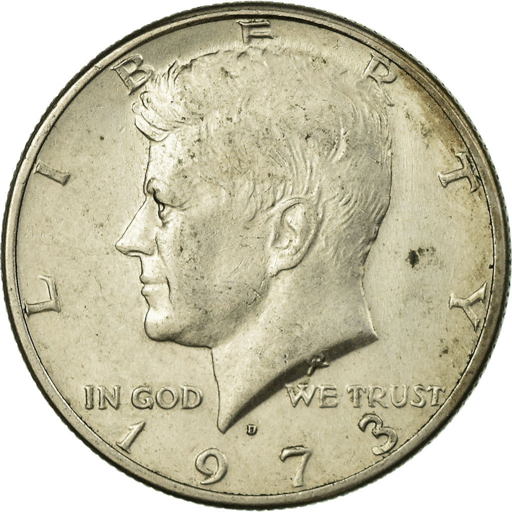 Coin, United States, Kennedy Half Dollar, Half Dollar, 1973, U.S. Mint, Denver