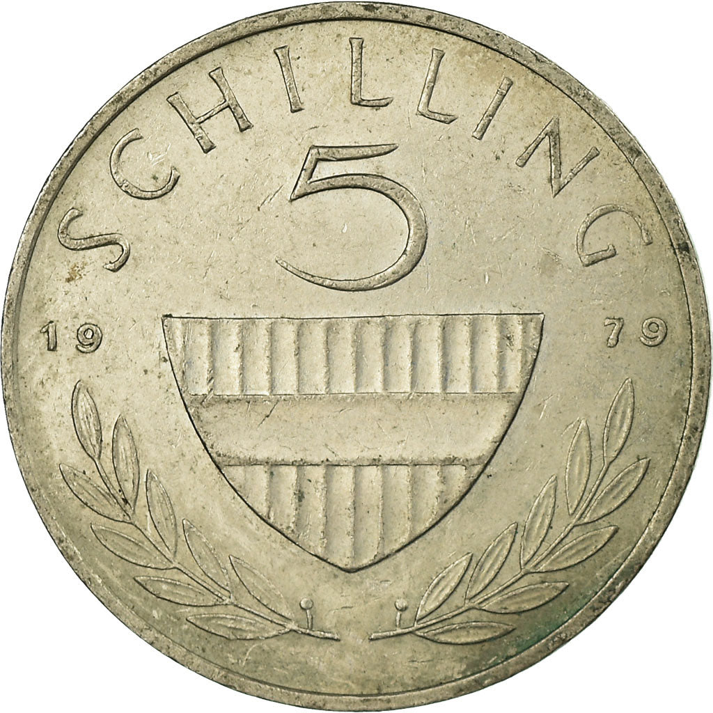 Münze, Österreich, 5 Schilling, 1979, S+, Copper-nickel, KM:2889a
