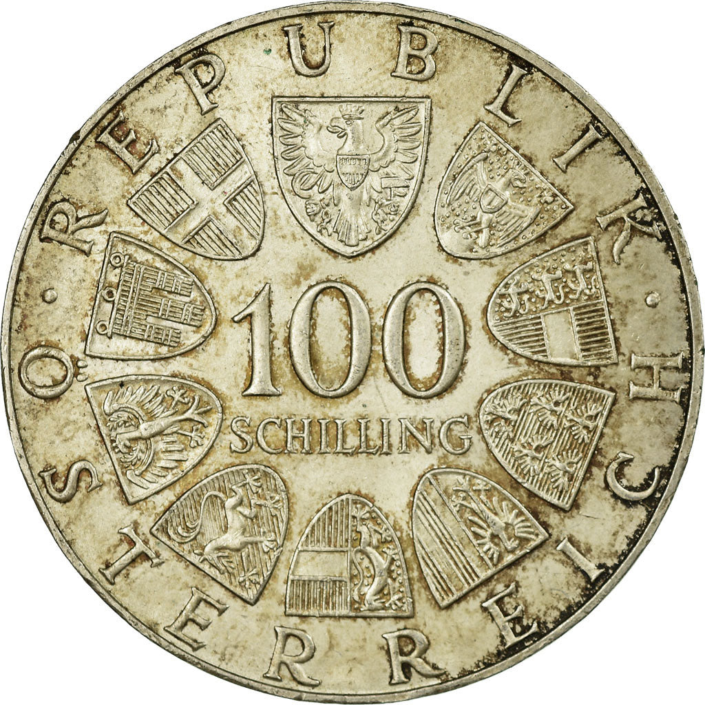 Moneta, Austria, 100 Schilling, 1979, EF(40-45), Srebro, KM:2944