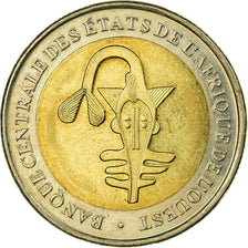 Coin, West African States, 200 Francs, 2003, Paris, EF(40-45), Bi-Metallic