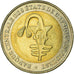 Coin, West African States, 200 Francs, 2003, Paris, EF(40-45), Bi-Metallic