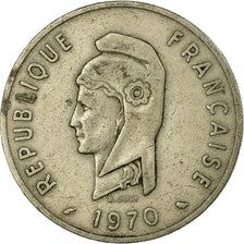 Coin, FRENCH AFARS & ISSAS, 100 Francs, 1970, Paris, EF(40-45), Copper-nickel