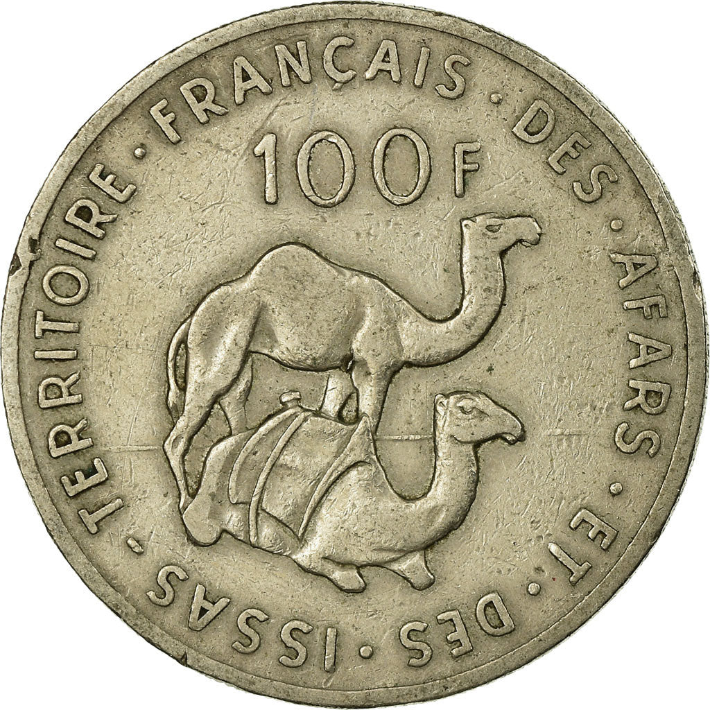 Coin, FRENCH AFARS & ISSAS, 100 Francs, 1970, Paris, EF(40-45), Copper-nickel