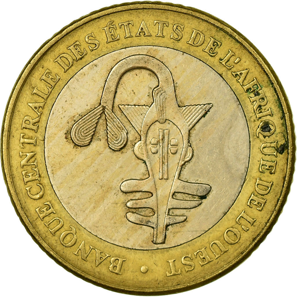 Coin, West African States, 500 Francs, 2003, Paris, EF(40-45), Bi-Metallic