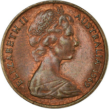 Coin, Australia, Elizabeth II, Cent, 1969, EF(40-45), Bronze, KM:62