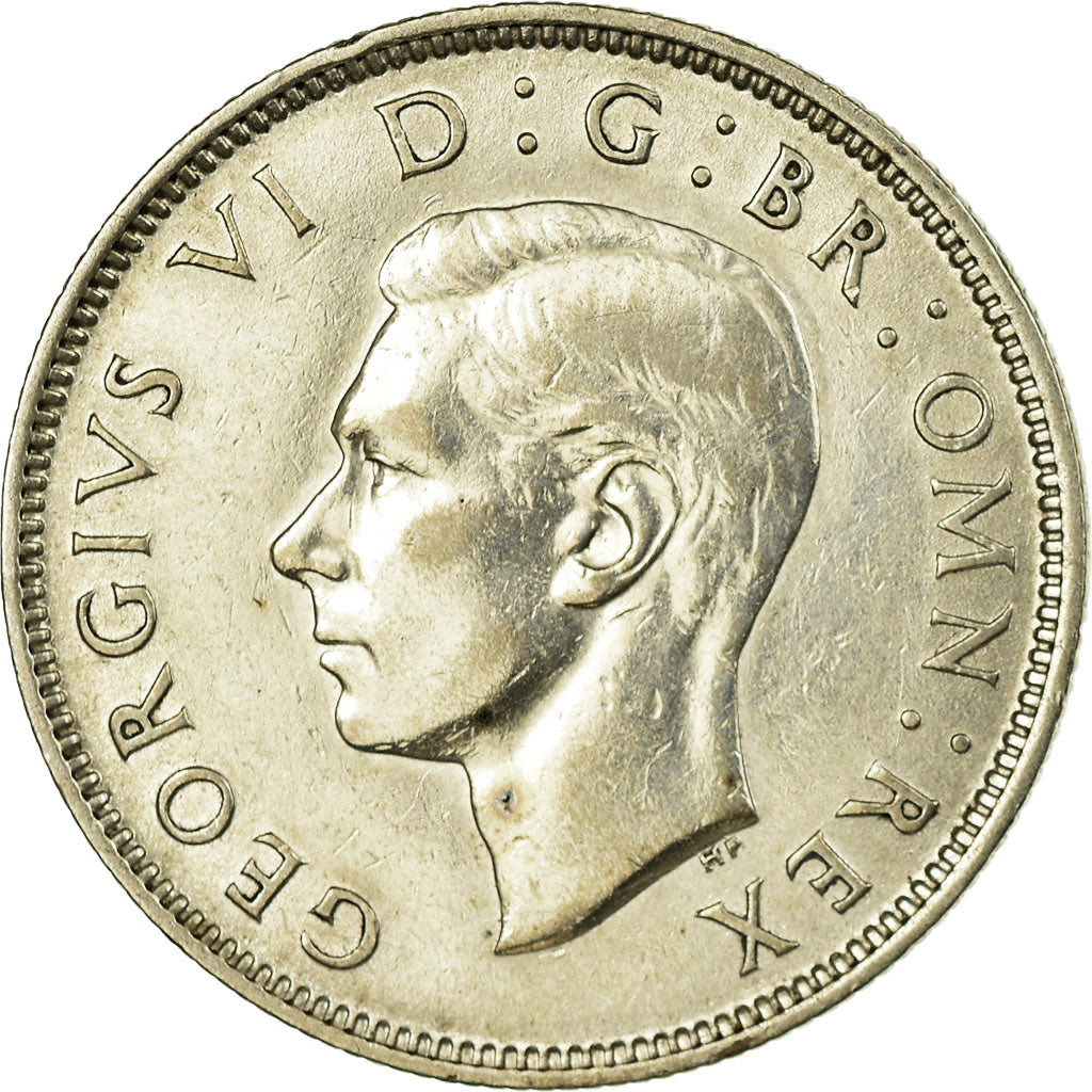 Coin, Great Britain, George VI, Florin, Two Shillings, 1941, AU(55-58), Silver