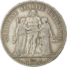 FRANCE, 5 Francs, 1875, Paris, KM #820.1, VF(30-35), Silver, Gadoury #745a,...