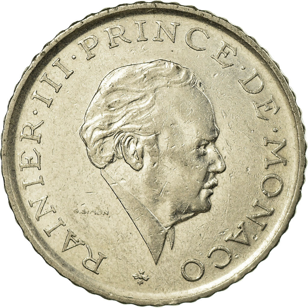 Coin, Monaco, Rainier III, 2 Francs, 1979, VF(30-35), Nickel, KM:157