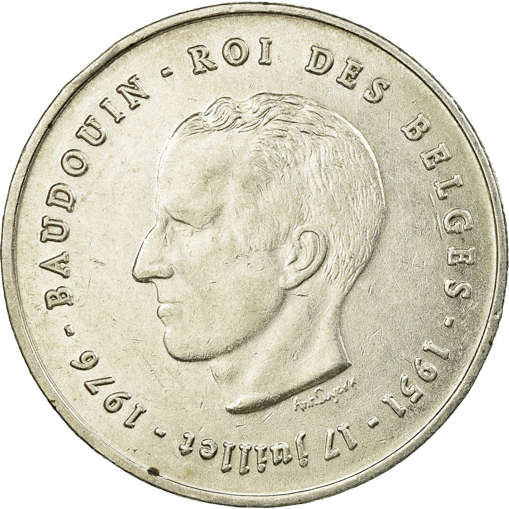 Coin, Belgium, 250 Francs, 250 Frank, 1976, Brussels, EF(40-45), Silver