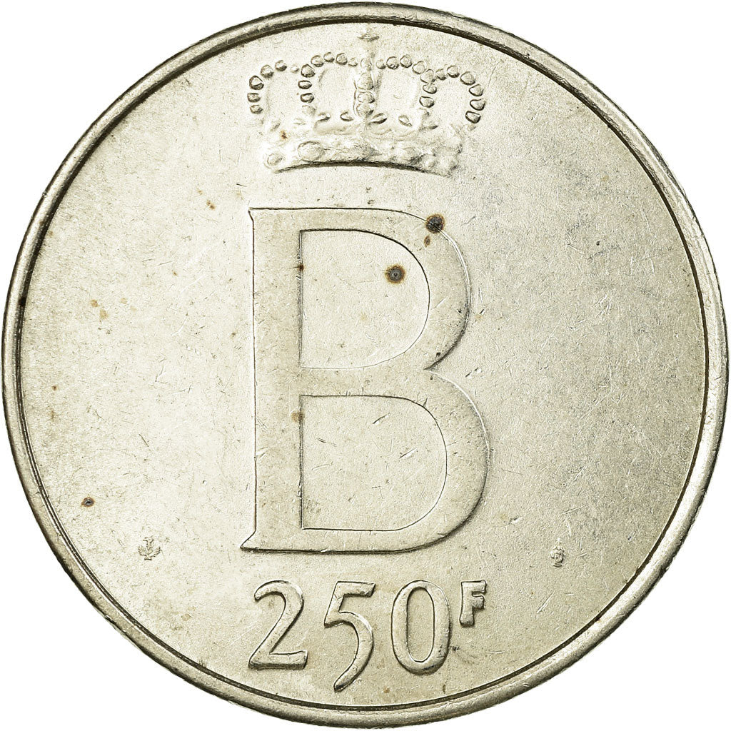 Coin, Belgium, 250 Francs, 250 Frank, 1976, Brussels, EF(40-45), Silver