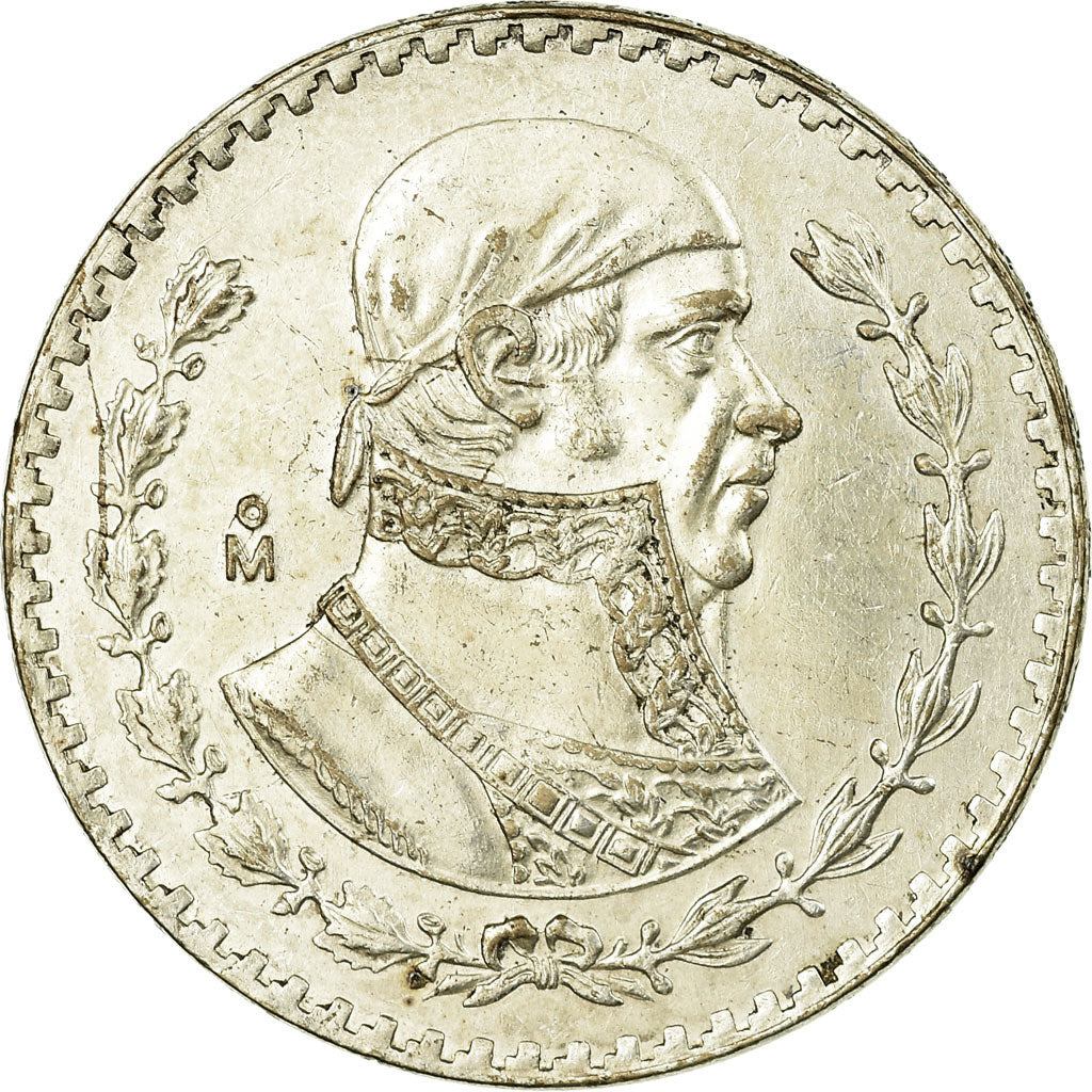 Coin, Mexico, Peso, 1967, Mexico City, EF(40-45), Silver, KM:459