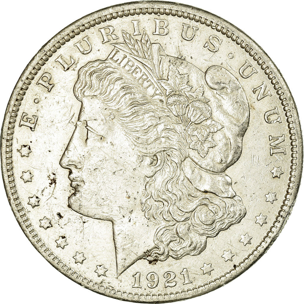 Coin, United States, Morgan Dollar, Dollar, 1921, U.S. Mint, Philadelphia