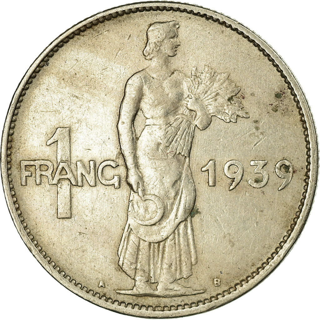 Coin, Luxembourg, Charlotte, Franc, 1939, EF(40-45), Copper-nickel, KM:44