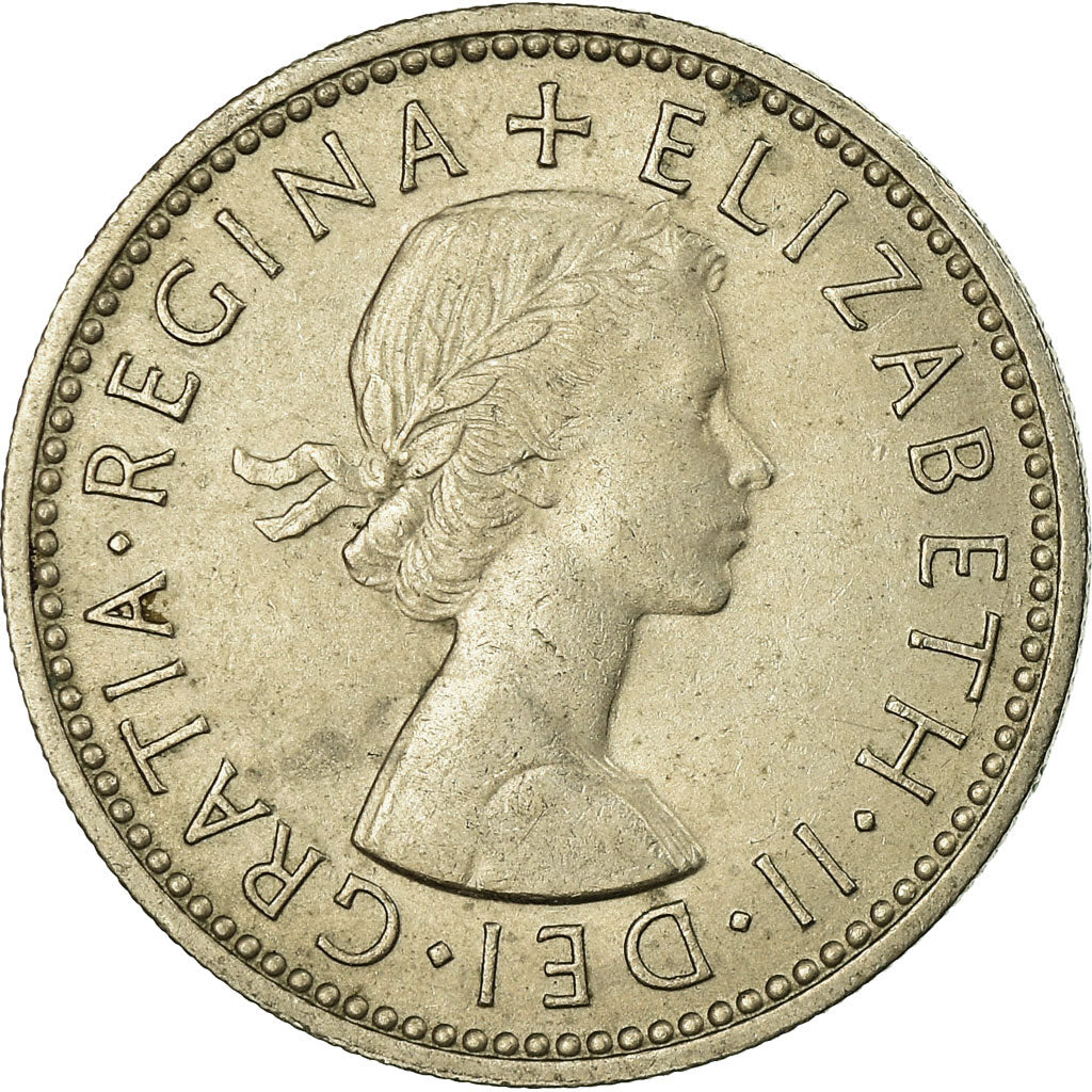 Coin, Great Britain, Elizabeth II, Shilling, 1962, AU(55-58), Copper-nickel