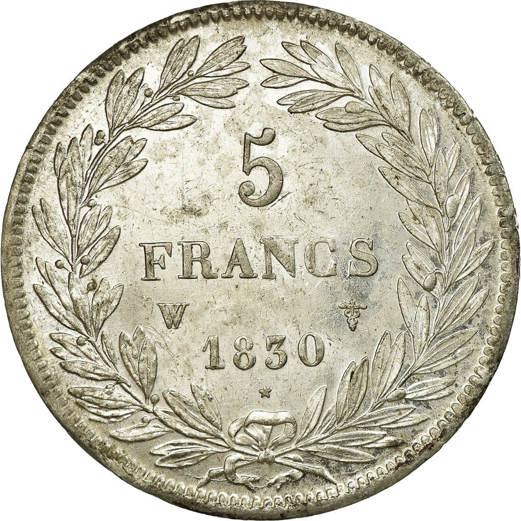 Coin, France, Louis-Philippe, 5 Francs, 1830, Lille, MS(60-62), Silver