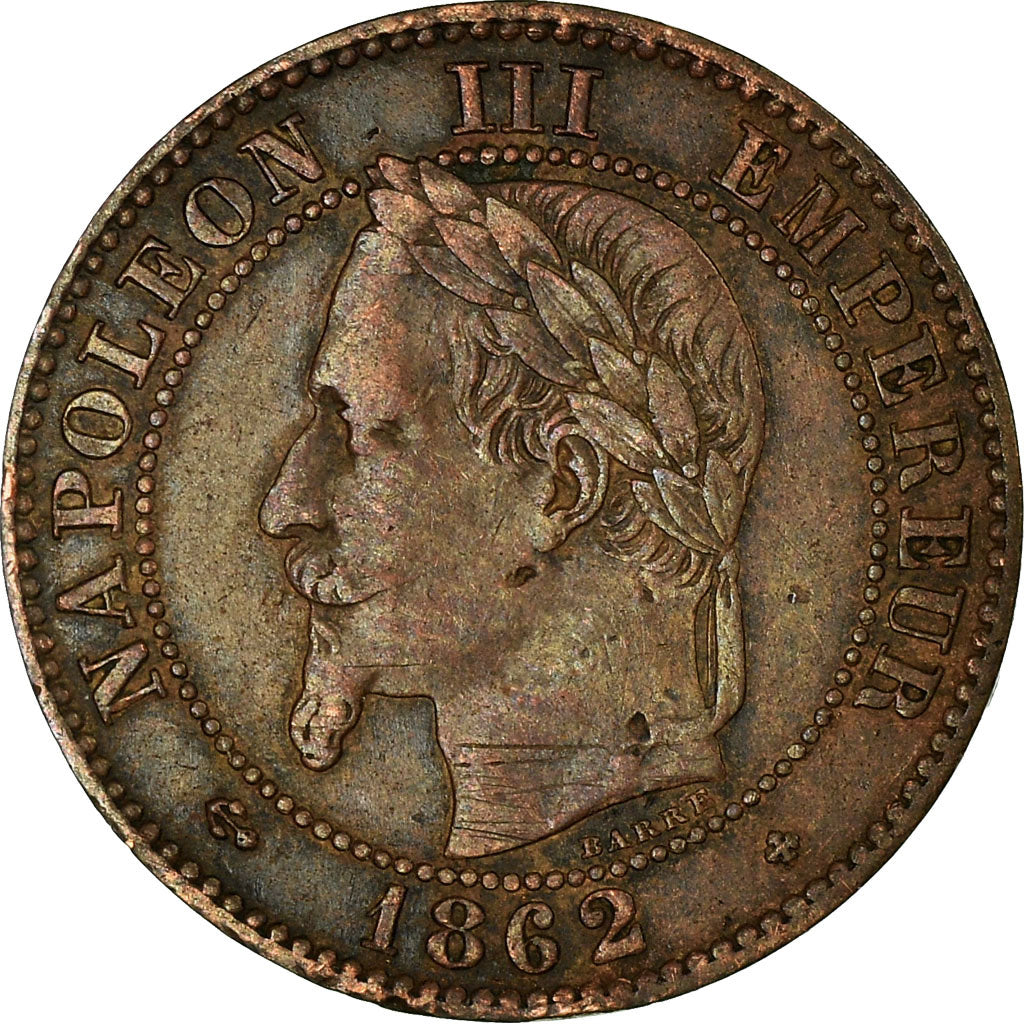 Coin, France, Napoleon III, Napoléon III, 2 Centimes, 1862, Strasbourg