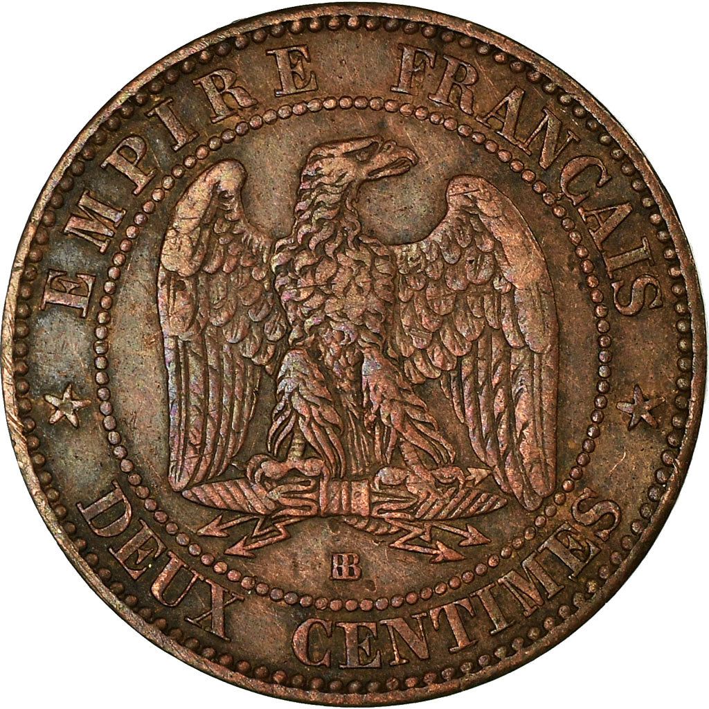 Coin, France, Napoleon III, Napoléon III, 2 Centimes, 1862, Strasbourg