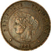 Monnaie, France, Cérès, 2 Centimes, 1886, Paris, TTB, Bronze, Gadoury:105