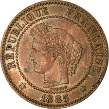 Monnaie, France, Cérès, 2 Centimes, 1885, Paris, TTB+, Bronze, Gadoury:105