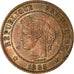 Monnaie, France, Cérès, 2 Centimes, 1885, Paris, TTB+, Bronze, Gadoury:105