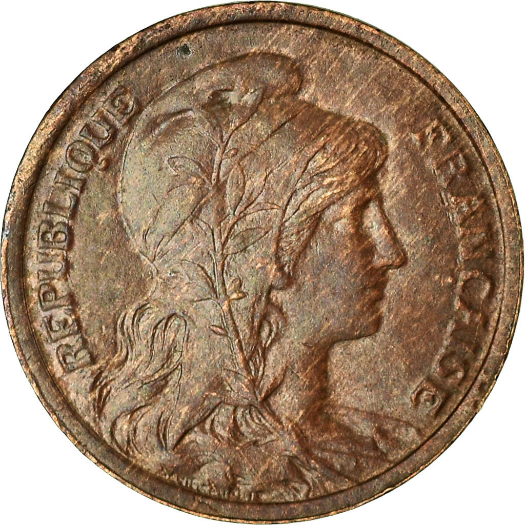 Moneta, Francia, Dupuis, Centime, 1916, Paris, MB+, Bronzo, KM:840, Gadoury:90