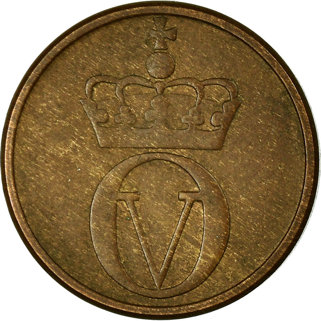 Moneta, Norvegia, Olav V, Ore, 1965, BB, Bronzo, KM:403