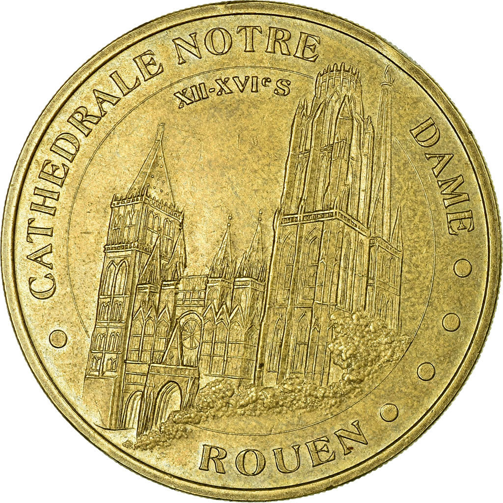 Francia, Token, Jetón turístico, Rouen - Cathédrale, 2004, MDP, EBC, Aluminio