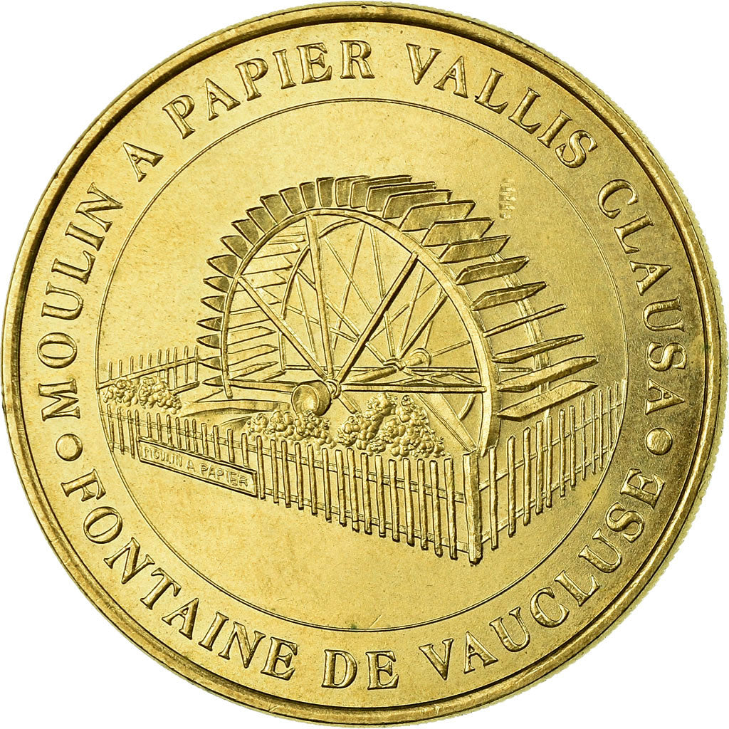 Francia, Token, Touristic token, Fontaine de Vaucluse - Moulin à papier n°1