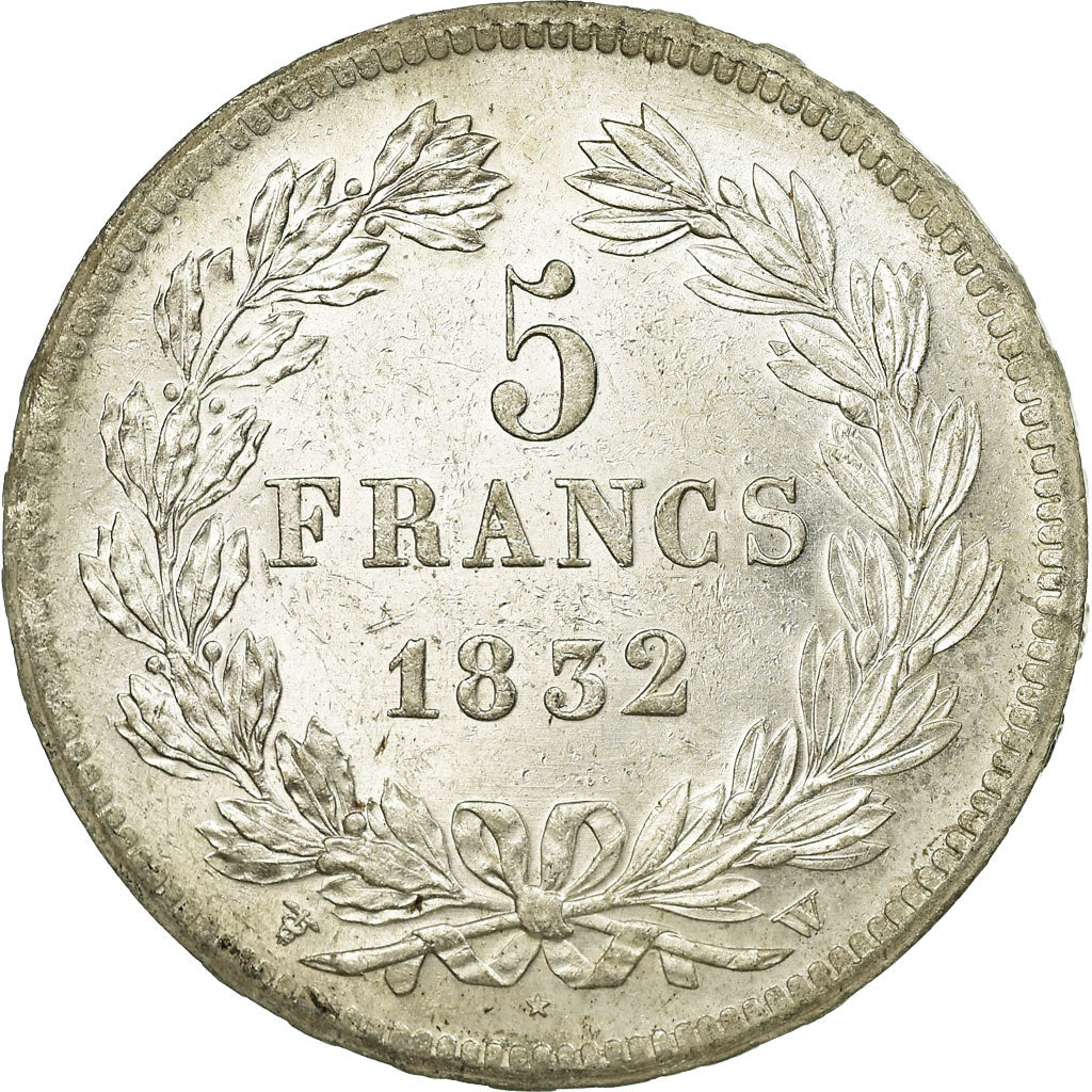 France, Louis-Philippe I, 5 Francs, 1832, Lille, Silver, AU(55-58), Gadoury:678