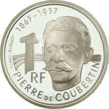 Coin, France, Pierre de Coubertin, 100 Francs, 1991, Paris, ESSAI, MS(65-70)